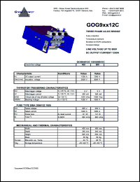 GOG95012C datasheet: 500 V 3-phse AC-DC bridge GOG95012C