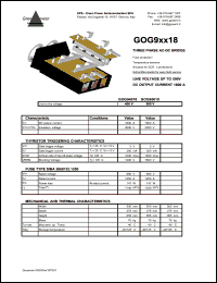 GOG95018 datasheet: 500 V 3-phse AC-DC bridge GOG95018