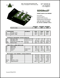 GOG94027 datasheet: 400 V 3-phse AC-DC bridge GOG94027