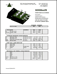 GOG95029 datasheet: 500 V 3-phse AC-DC bridge GOG95029