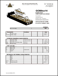 GOB96014 datasheet: 690 V Bi-directional 3-phse AC-DC bridge GOB96014