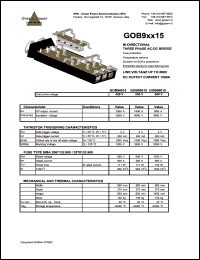 GOB96015 datasheet: 690 V Bi-directional 3-phse AC-DC bridge GOB96015