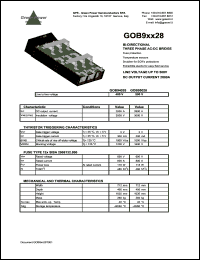 GOB94028 datasheet: 400 V Bi-directional 3-phse AC-DC bridge GOB94028