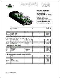 GOB96024 datasheet: 690 V Bi-directional 3 phase AC-DC bridge GOB96024