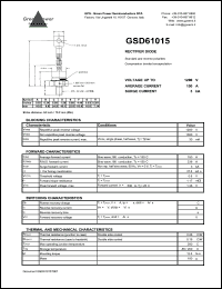 GSD61015 datasheet: 1200 V  rectifier diode GSD61015