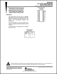 SN74F2244DW datasheet:  25-OHM OCTAL BUFFERS/DRIVERS WITH 3-STATE OUTPUTS SN74F2244DW