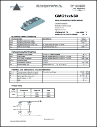 GMG116N60FF datasheet: 1600 V  single-phase rectifier bridge GMG116N60FF