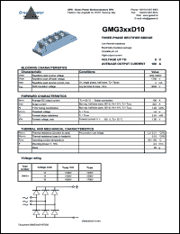 GMG316D10LL datasheet: 1600 V  3 phase rectifier bridge GMG316D10LL