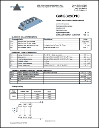 GMG312D10FS datasheet: 1200 V  3 phase rectifier bridge GMG312D10FS