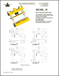 GC102BN7012020RS datasheet: Bar clamp for hockey punks GC102BN7012020RS