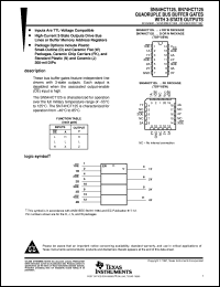SN74HCT125D datasheet:  QUADRUPLE BUS BUFFER GATES WITH 3-STATE OUTPUTS SN74HCT125D