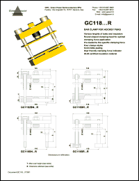 GC118BN7011022RS datasheet: Bar clamp for hockey punks GC118BN7011022RS