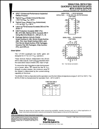 SN74LV125AD datasheet:  QUADRUPLE BUS BUFFER GATES WITH 3-STATE OUTPUTS SN74LV125AD