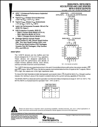 SN74LV367AD datasheet:  HEX BUFFERS AND LINE DRIVERS WITH 3-STATE OUTPUTS SN74LV367AD