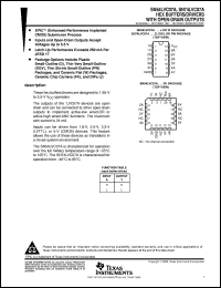 SN74LVC07AD datasheet:  HEX BUFFERS/DRIVERS WITH OPEN-DRAIN OUTPUTS SN74LVC07AD