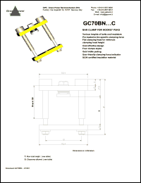 GC70BN5010005C datasheet: Bar clamp for hockey punks GC70BN5010005C