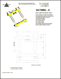 GC70BN9514005C datasheet: Bar clamp for hockey punks GC70BN9514005C