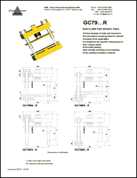 GC79BNBA15RD datasheet: Ins.Lenght: 70mm; Bolt Lenght: 110mm; bar clamp for hockey punks GC79BNBA15RD