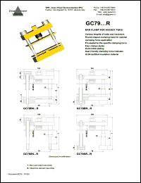 GC79BNCD12R datasheet: Ins.Lenght: 95mm; Bolt Lenght: 140mm; bar clamp for hockey punks GC79BNCD12R