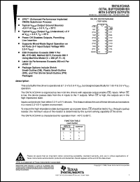 SN74LVC244ADBR datasheet:  OCTAL BUFFER/DRIVER WITH 3-STATE OUTPUTS SN74LVC244ADBR