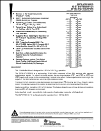 SN74LVCH16541ADL datasheet:  16-BIT BUFFER/DRIVER WITH 3-STATE OUTPUTS SN74LVCH16541ADL