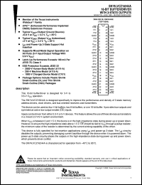 SN74LVCZ16244ADL datasheet:  16-BIT BUFFER/DRIVER WITH 3-STATE OUTPUTS SN74LVCZ16244ADL