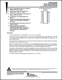 SN74LVCZ244ADW datasheet:  OCTAL BUFFER/DRIVER WITH 3-STATE OUTPUTS SN74LVCZ244ADW