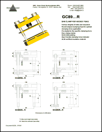 GC89SNBB24R datasheet: Ins.Lenght: 70mm; Bolt Lenght: 120mm; bar clamp for hockey punks GC89SNBB24R