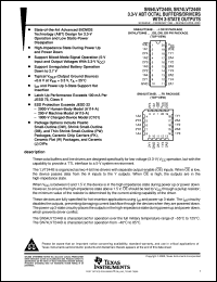 SN74LVT244BDB datasheet:  3.3-V ABT OCTAL BUFFERS/DRIVERS WITH 3-STATE OUTPUTS SN74LVT244BDB