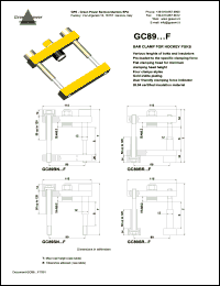 GC89BNAA12F datasheet: Ins.Lenght: 50mm; Bolt Lenght: 110mm; bar clamp for hockey punks GC89BNAA12F