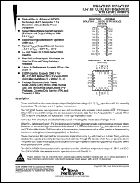 SN74LVTH241DWR datasheet:  3.3-V ABT OCTAL BUFFERS/DRIVERS WITH 3-STATE OUTPUTS SN74LVTH241DWR