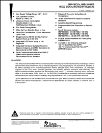 MSP430P337AIPJM datasheet:  MIXED SIGNAL MICROCONTROLLERS MSP430P337AIPJM