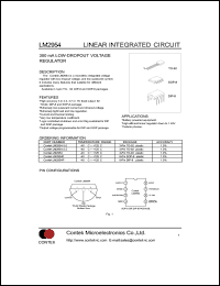 LM2954P datasheet: 300 mA low-dropout voltage regulator. Output voltage: 4.95V(min), 5.0V(typ), 5.05V(max) Feedback tied to 5V tap an output tied to output sense(Vout=5V) and Vshutdown<=0.8V. Supply voltage Vcc: -0.3V to +30V. LM2954P