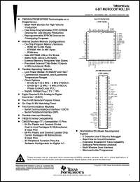 TMS370C758BFNT datasheet:  8-BIT MICROCONTROLLER TMS370C758BFNT