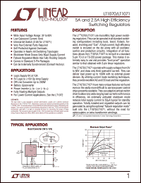 LT1071CK datasheet: 2.5A High efficiency switching regulators LT1071CK