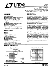 LT1073CS8-5 datasheet: Micropower DC-DC converter fixed 5V LT1073CS8-5