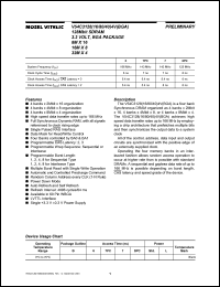 V54C3128404VB6 datasheet: 32Mbit x 4 SDRAM, 3.3V, LVTTL, 6ns V54C3128404VB6