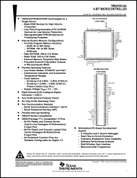 TMS370C150AFNT datasheet:  8-BIT MICROCONTROLER TMS370C150AFNT