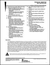 TMS320F240PQA datasheet:  16-BIT, 5V FIXED POINT DSP WITH FLASH TMS320F240PQA