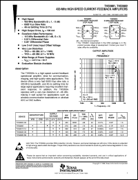 THS3001CD datasheet:  420-MHZ HIGH-SPEED AMPLIFIER THS3001CD