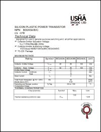 BD243B datasheet: NPN silicon plastic power NPN transistor. Designed for use in general-purpose switching and amplifier applications. Vceo = 80Vdc, Vcb = 80Vdc, Veb = 5Vdc, Ic = 6Adc, Pd =  65W BD243B