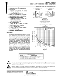 THS4021CD datasheet:  VERY LOW NOISE HIGH-SPEED OPERATIONAL AMPLIFIER THS4021CD