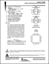 THS4031EVM datasheet:  LOW-NOISE HIGH-SPEED AMPLIFIER THS4031EVM