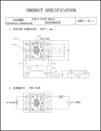 KSA440AC8 datasheet: Input signal voltage: 50-250V solid state relay KSA440AC8