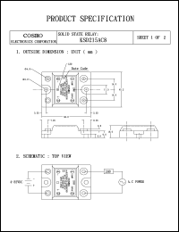 KSD215AC8 datasheet: Input signal voltage: 4-32V solid state relay KSD215AC8