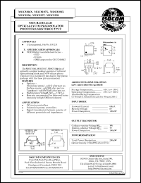 MOC8106X datasheet: 6V; 60mA non-baselead optically coupled isolated phototransistor output MOC8106X