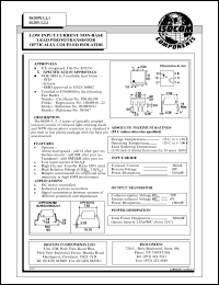 IS2050-3 datasheet: 10V; 60mA low input current non-base lead phototransistor optically coupled isolator IS2050-3