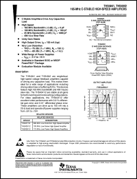 THS4041ID datasheet:  165-MHZ C-STABLE HIGH-SPEED AMPLIFIER THS4041ID