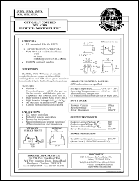 4N35X datasheet: 6V; 60mA optically coupled isolated phototransistor output 4N35X