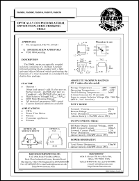 IS6010 datasheet: 3V, 60mA optically coupled bilateral switch non-zero crossing triac IS6010